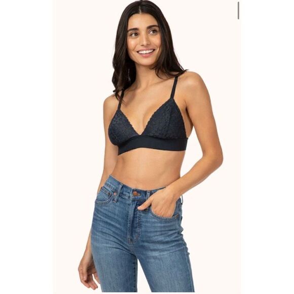 Lively The Floral Lace Bralette in Night Sky - Picture 1 of 8